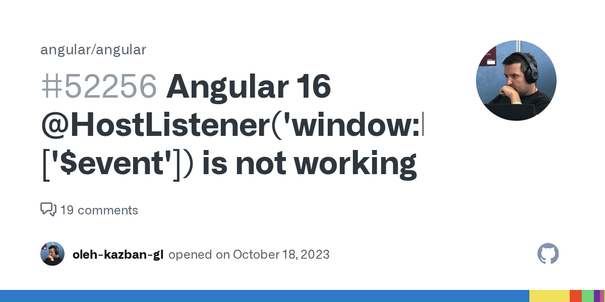 Angular 16 HostListener('windowbeforeunload', ['event']) is not
