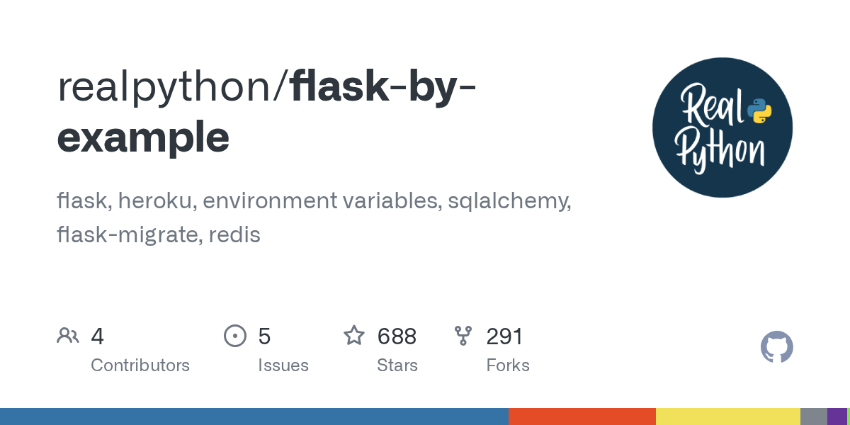 GitHub realpython/flaskbyexample flask, heroku, environment