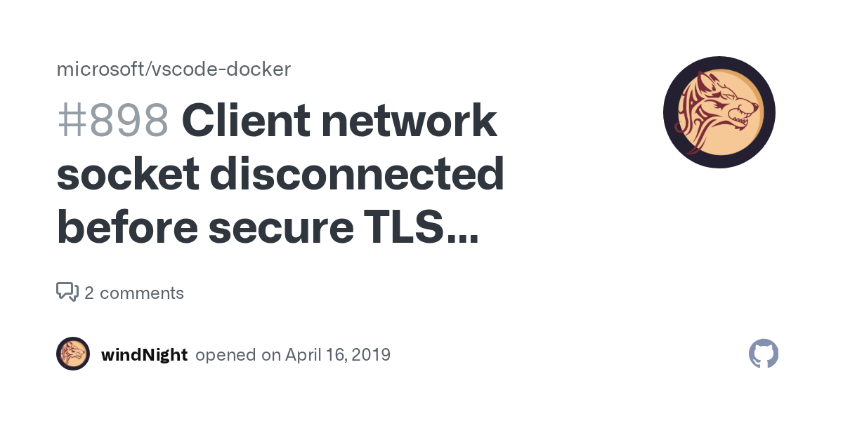 Client network socket disconnected before secure TLS connection was