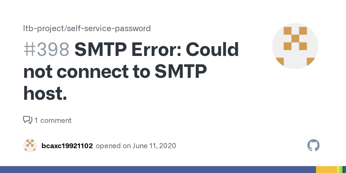 SMTP Error Could not connect to SMTP host. · Issue 398 · ltbproject