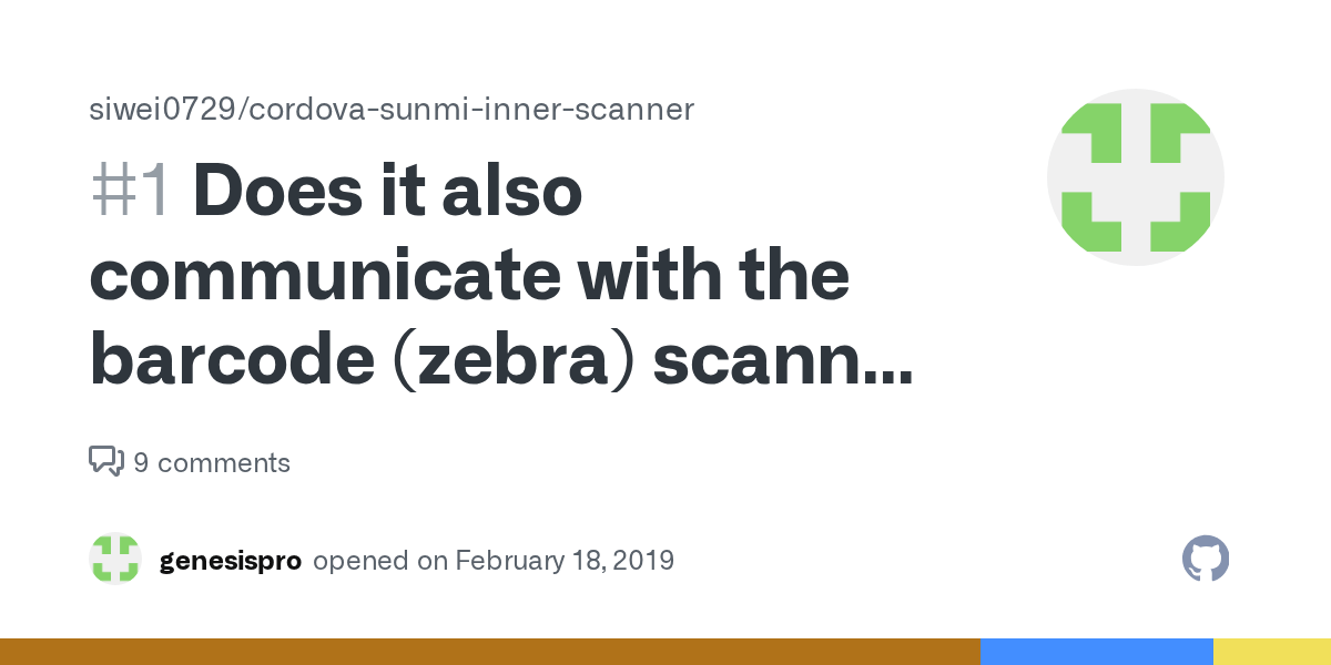 Does it also communicate with the barcode (zebra) scanner integrated in