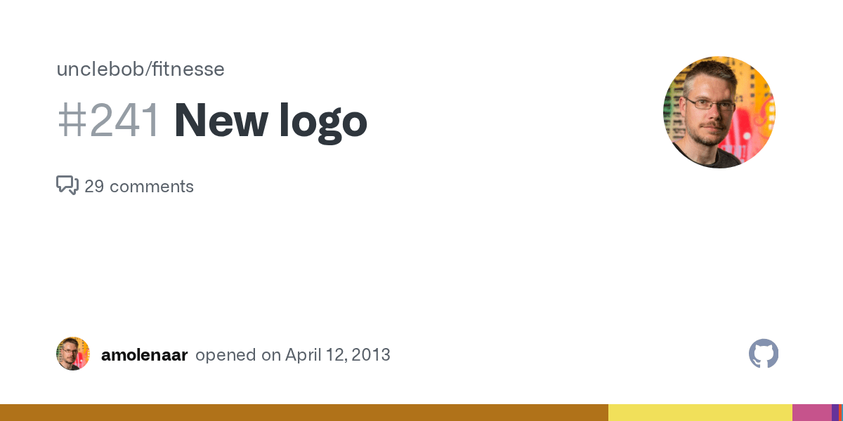 New logo · Issue 241 · unclebob/fitnesse · GitHub