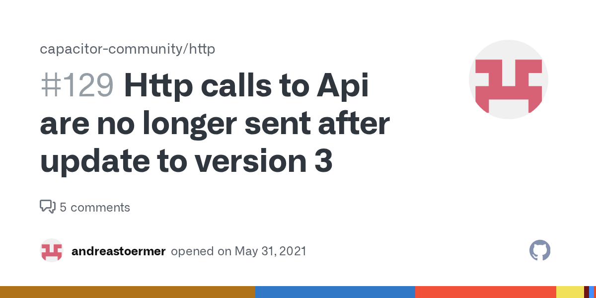 Http calls to Api are no longer sent after update to version 3 · Issue