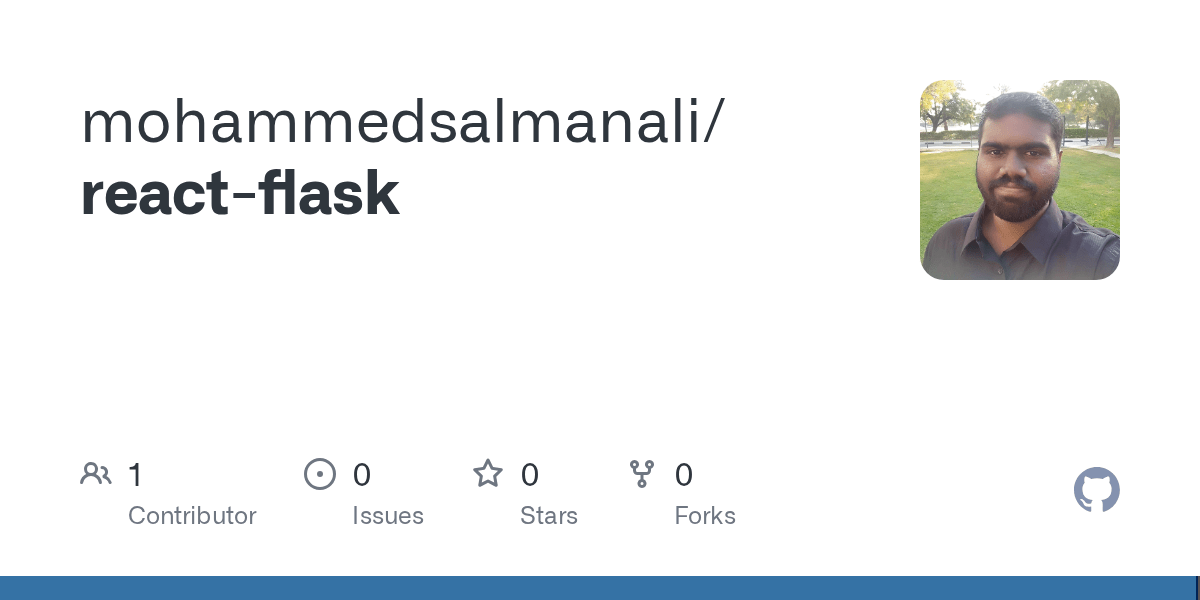 GitHub mohammedsalmanali/reactflask