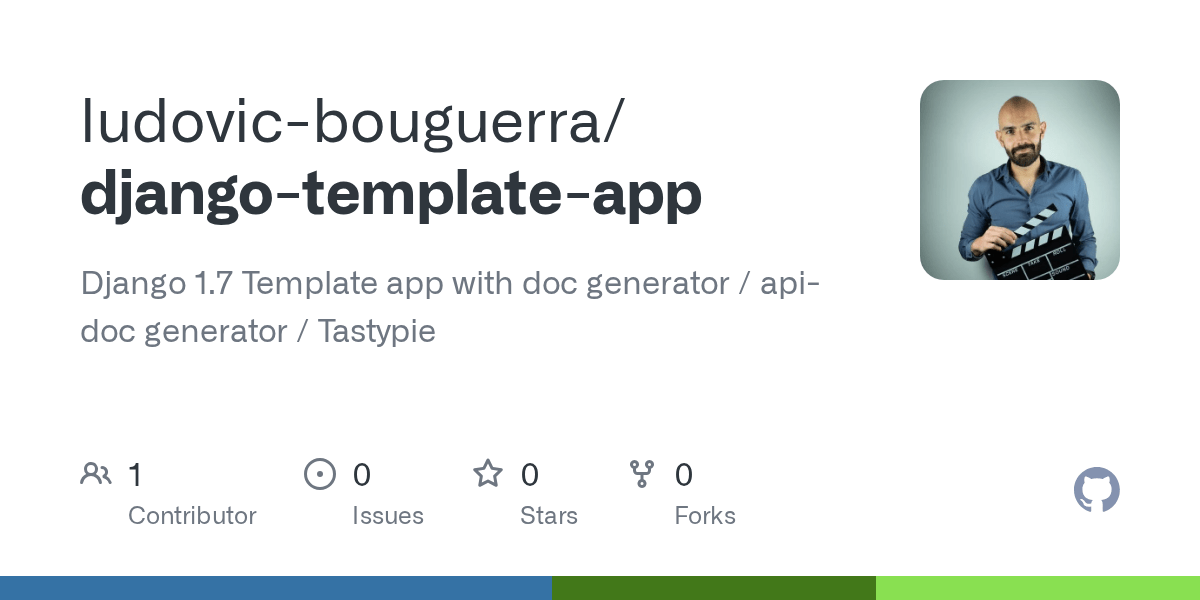 GitHub ludovicbouguerra/djangotemplateapp Django 1.7 Template app