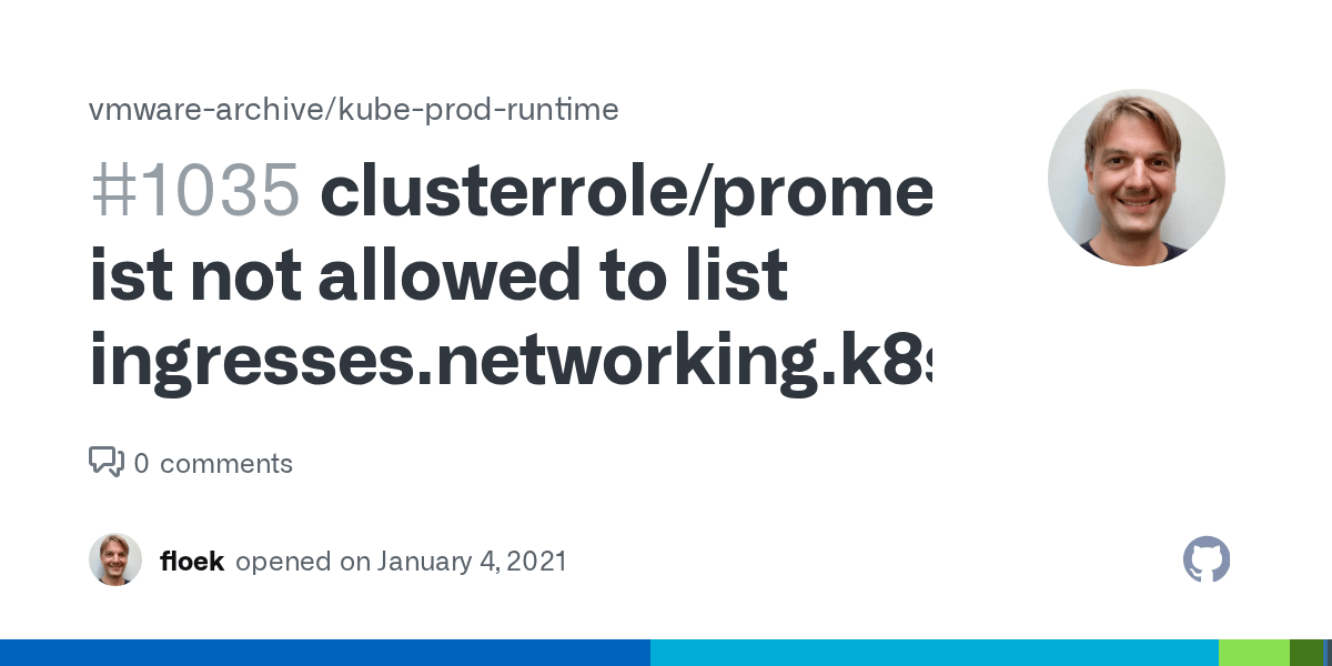 clusterrole/prometheus ist not allowed to list