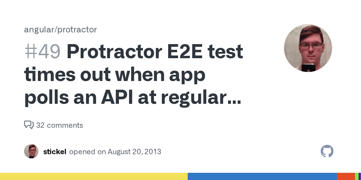 Protractor E2E test times out when app polls an API at regular