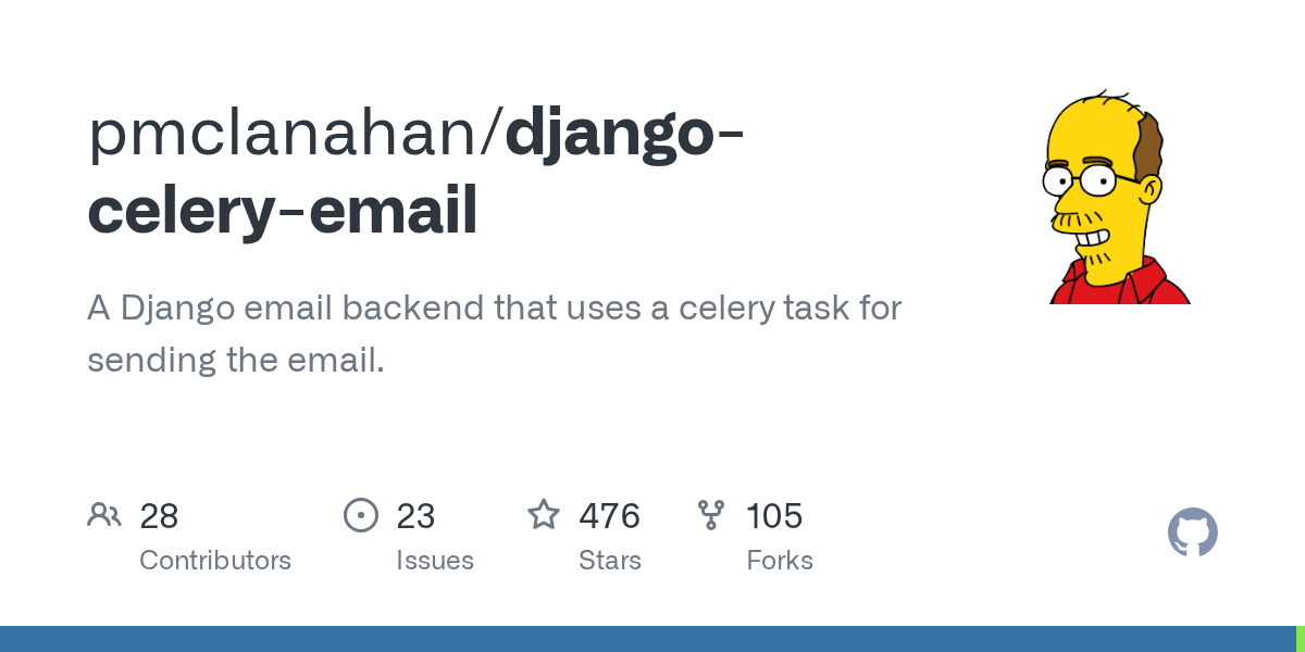 GitHub pmclanahan/djangoceleryemail A Django email backend that