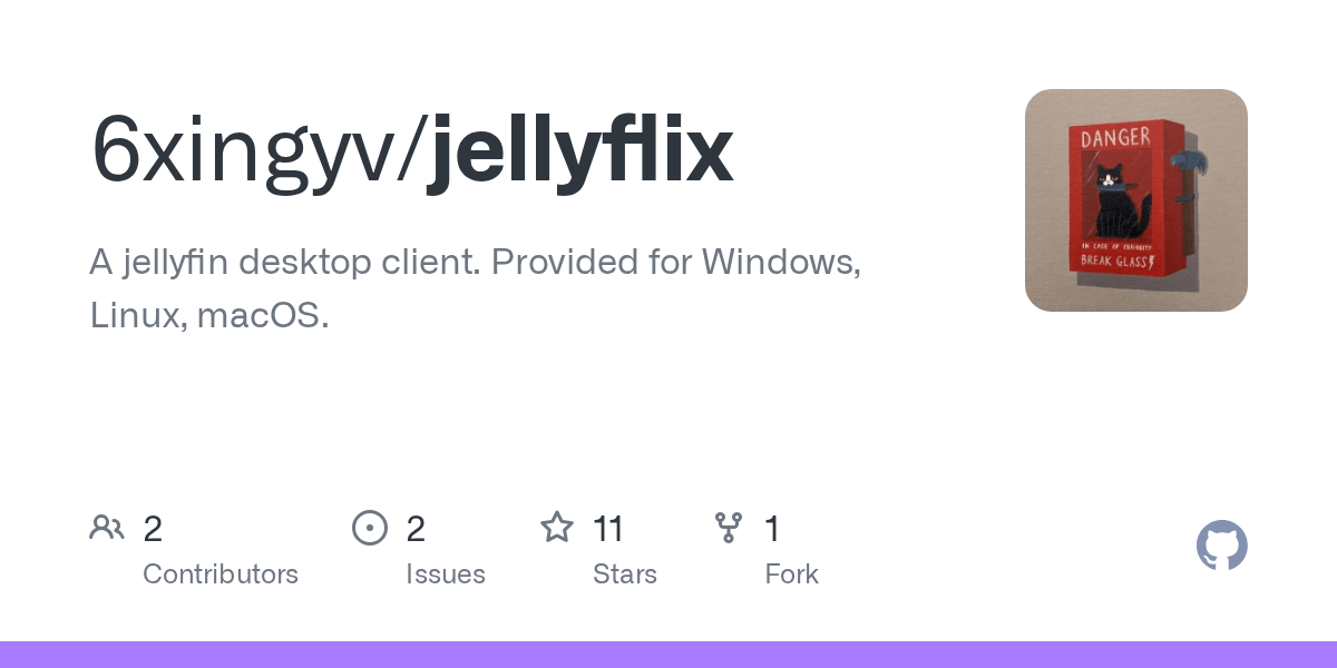 GitHub 6xingyv/jellyflix A jellyfin desktop client. Provided for