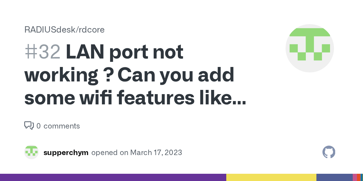 LAN port not working ? Can you add some wifi features like 802.11k/v/r