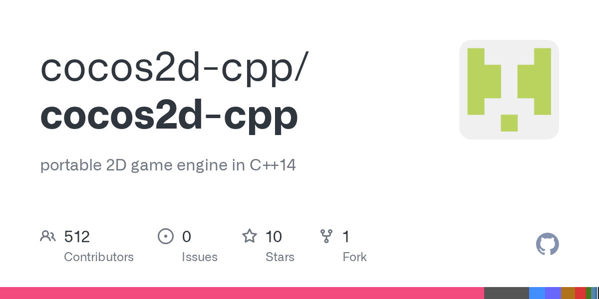GitHub cocos2dcpp/cocos2dcpp portable 2D game engine in C++14