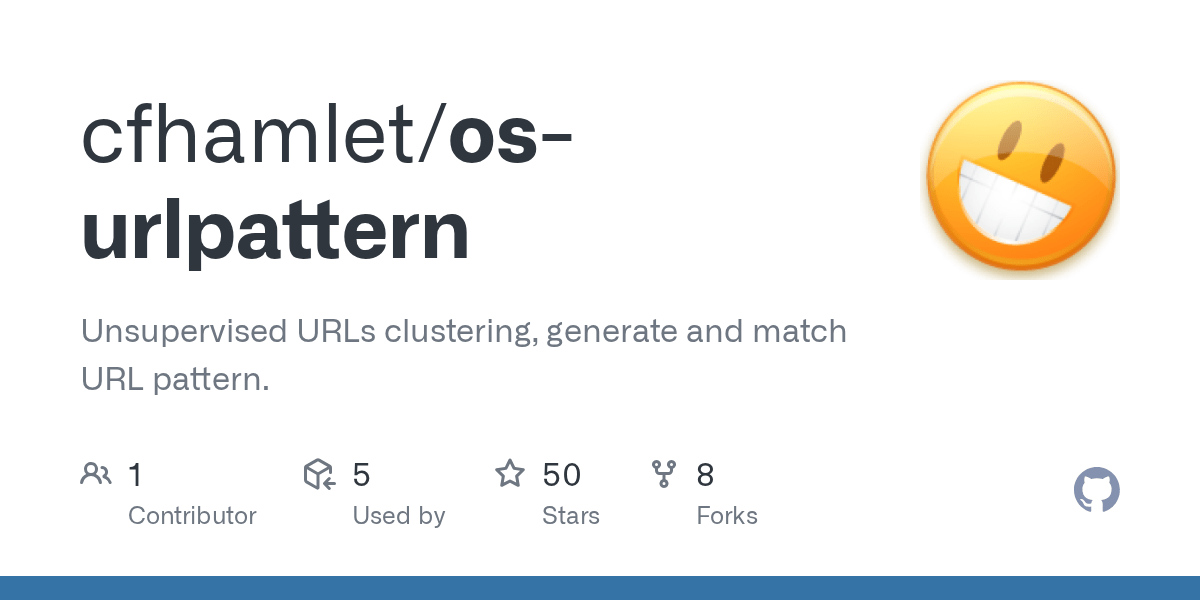 GitHub cfhamlet/osurlpattern Unsupervised URLs clustering, generate