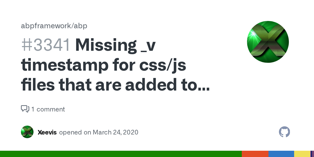 Missing _v timestamp for css/js files that are added to bundling
