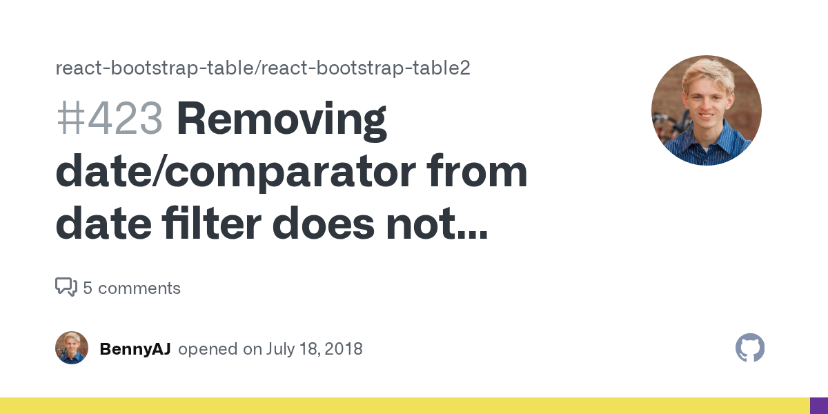 Removing from date filter does not cause a table change
