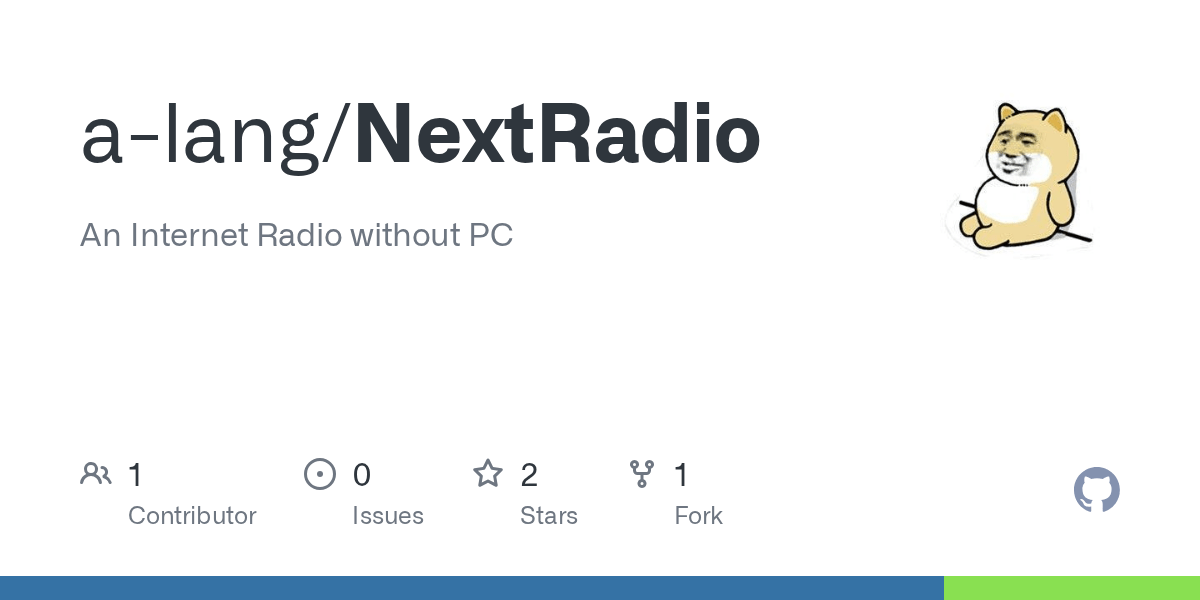 GitHub - a-lang/NextRadio: An Internet Radio without PC