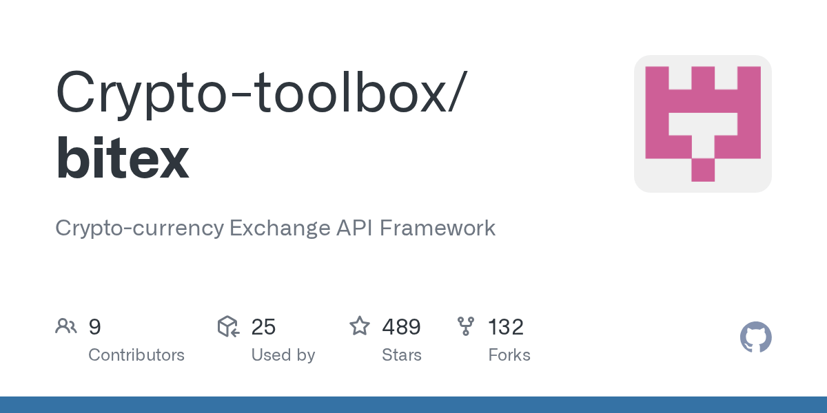 GitHub Cryptotoolbox/bitex Cryptocurrency Exchange API Framework