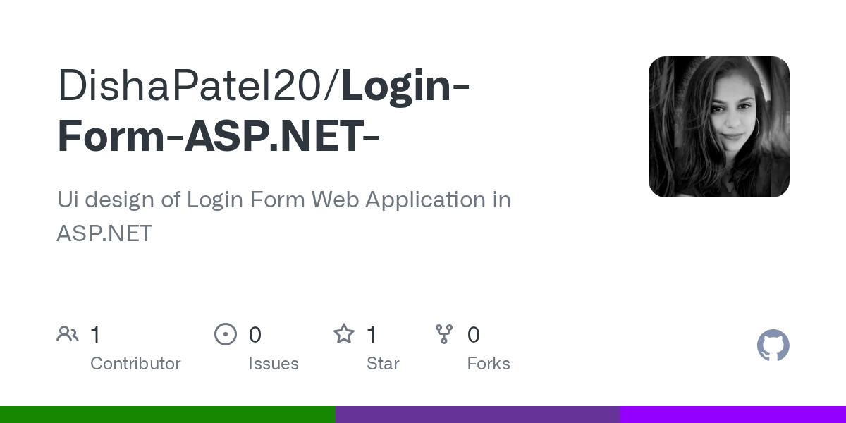 GitHub Ui design of Login Form 