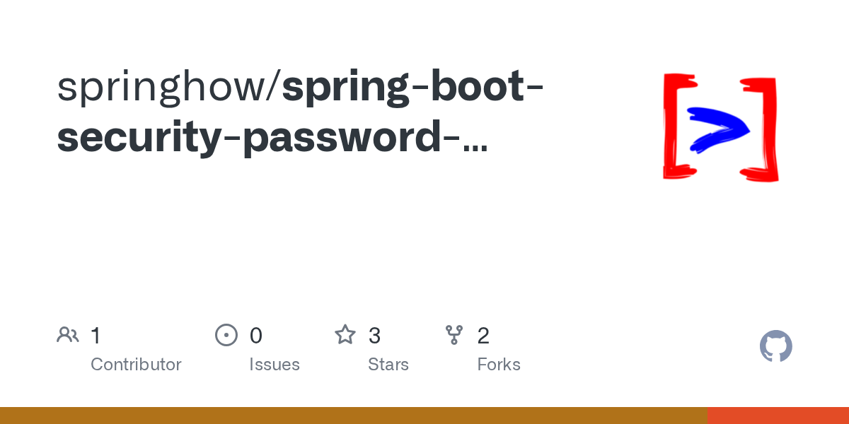 GitHub springhow/springbootsecuritypasswordencoder
