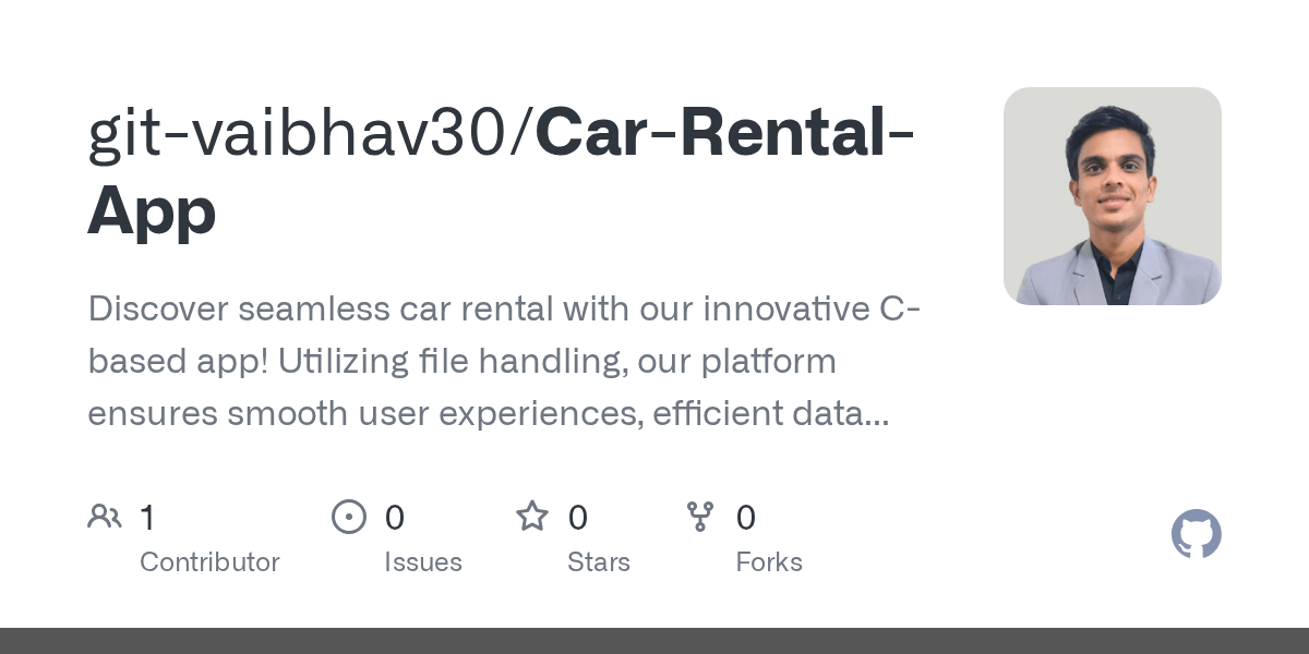 GitHub gitvaibhav30/CarRentalApp CarRentalApp "Discover