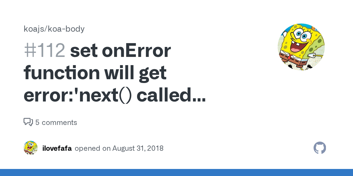 set onError function will get error'next() called multiple times