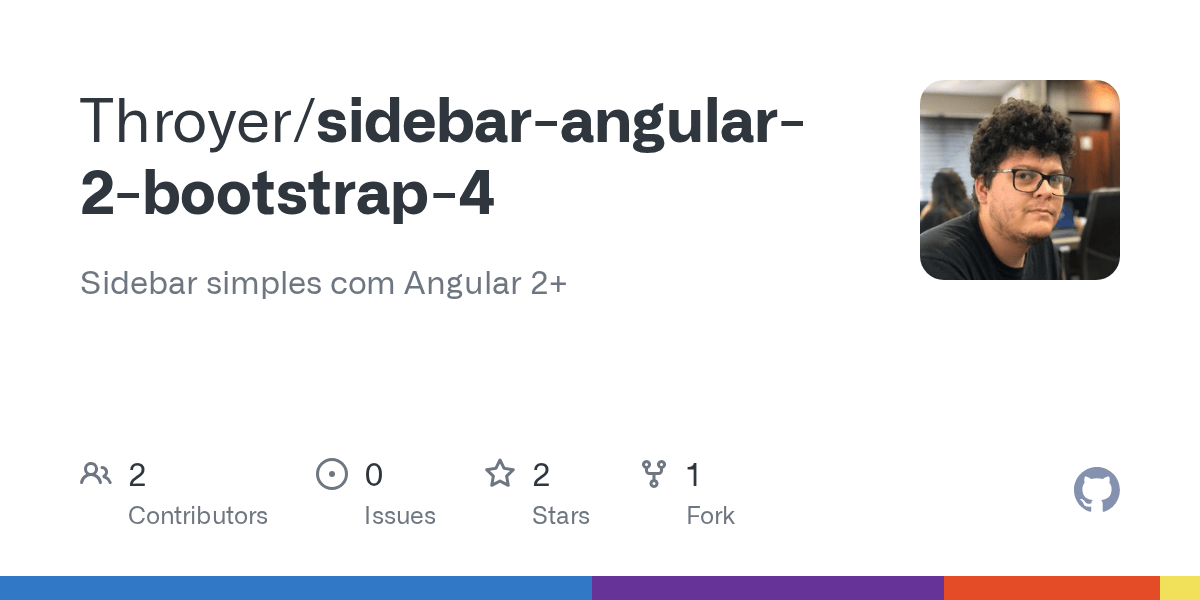 GitHub Throyer/sidebarangular2bootstrap4 Sidebar simples com