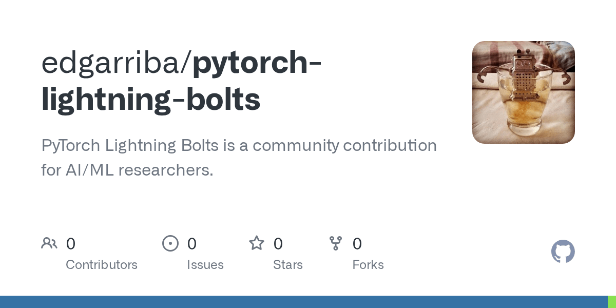 GitHub edgarriba/pytorchlightningbolts PyTorch Lightning Bolts is