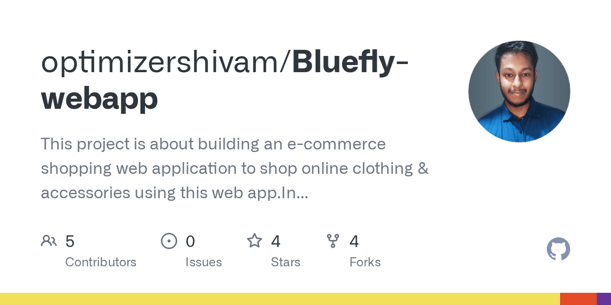 GitHub optimizershivam/Blueflywebapp This project is about building