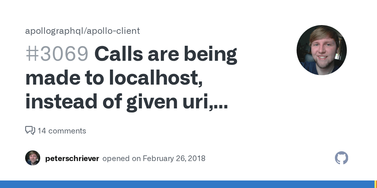 Calls are being made to localhost, instead of given uri, using new
