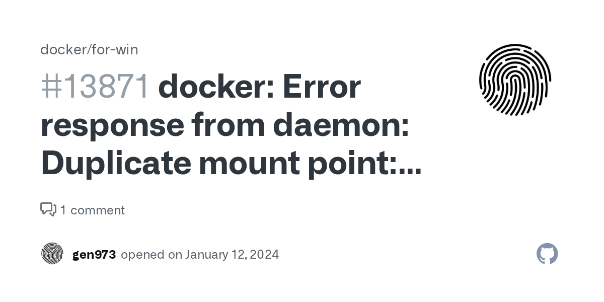 docker Error response from daemon Duplicate mount point /tmp/.X11