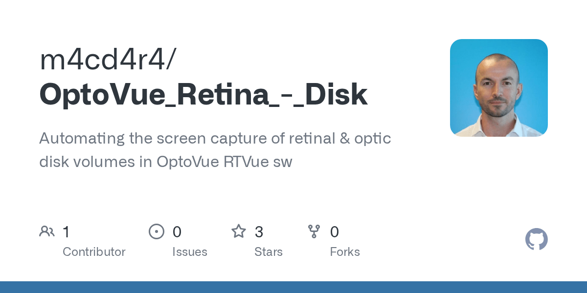 GitHub m4cd4r4/OptoVue_Retina__Disk Automating the screen capture