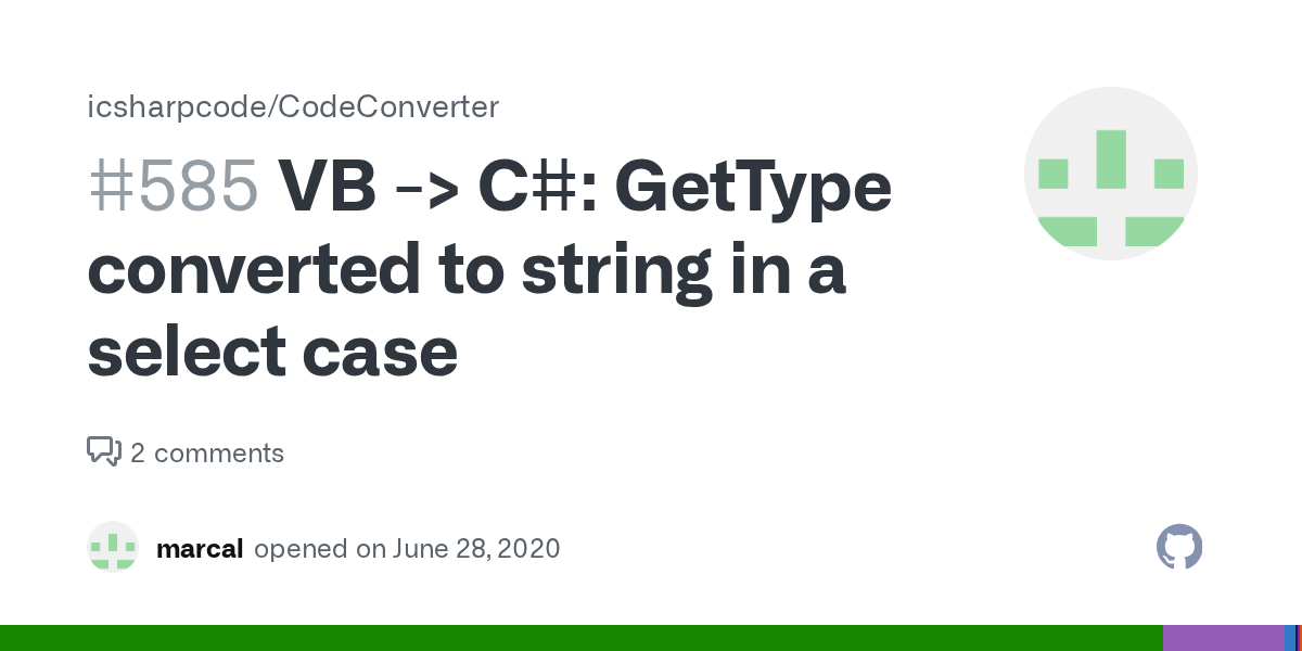 VB > C GetType converted to string in a select case · Issue 585