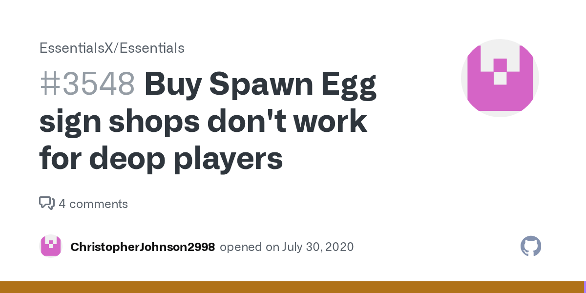 Buy Spawn Egg sign shops don't work for deop players · Issue 3548