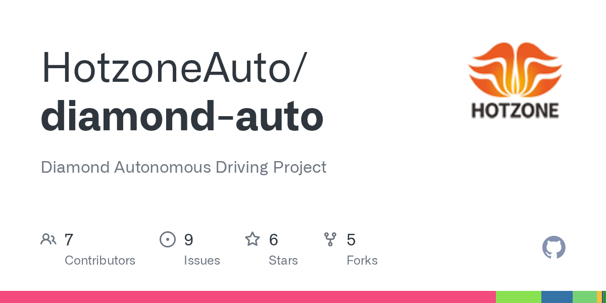 GitHub HotzoneAuto/diamondauto Diamond Autonomous Driving Project