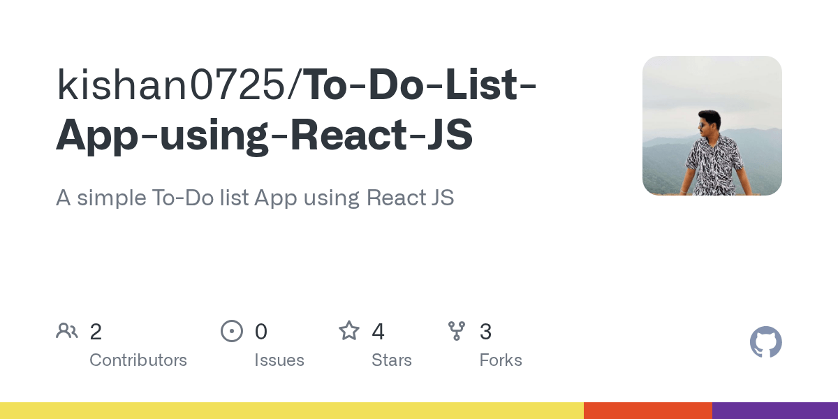 GitHub kishan0725/ToDoListAppusingReactJS A simple ToDo list