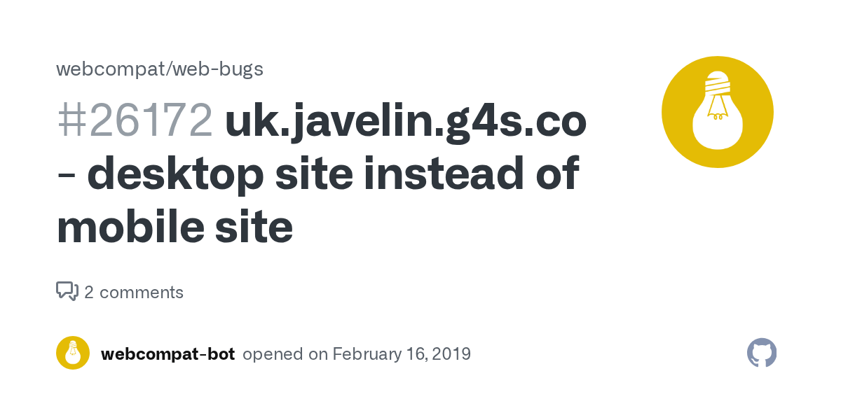 desktop site instead of mobile site · Issue 26172