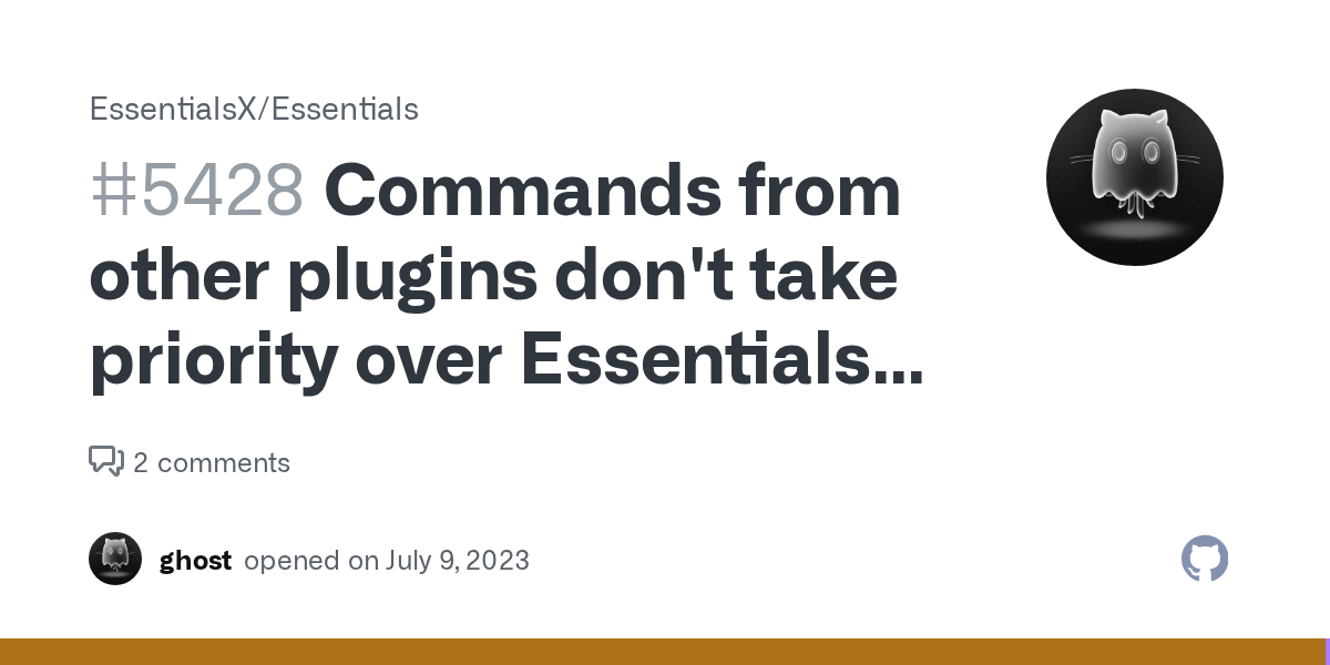 Commands from other plugins don't take priority over Essentials