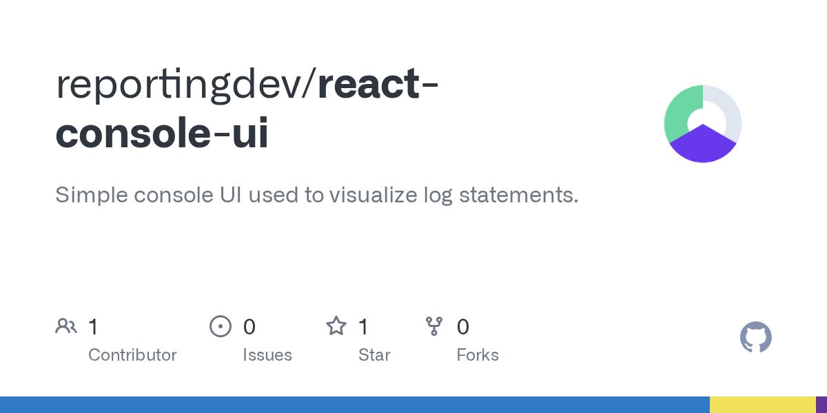 GitHub reportingdev/reactconsoleui Simple console UI used to