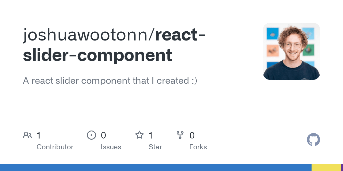 GitHub A react slider component