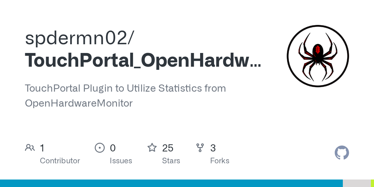 GitHub spdermn02/TouchPortal_OpenHardwareMonitor_Plugin TouchPortal