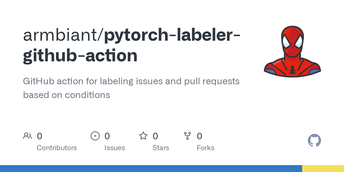 GitHub armbiant/pytorchlabelergithubaction GitHub action for