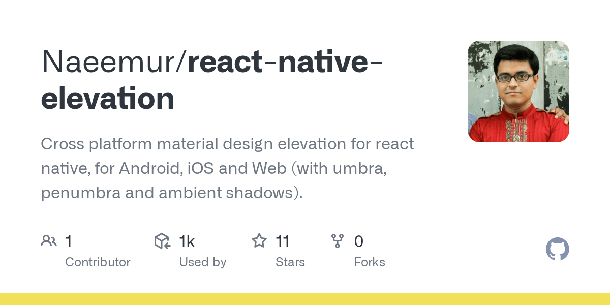 GitHub Naeemur/reactnativeelevation Cross platform