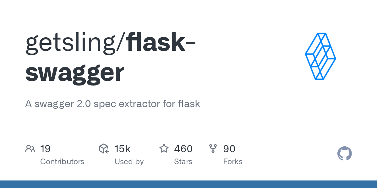 GitHub getsling/flaskswagger A swagger 2.0 spec extractor for flask