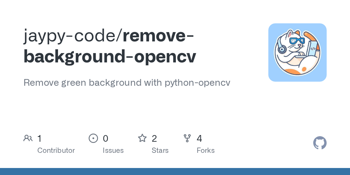 GitHub jaypycode/removebackgroundopencv Remove green background with pythonopencv