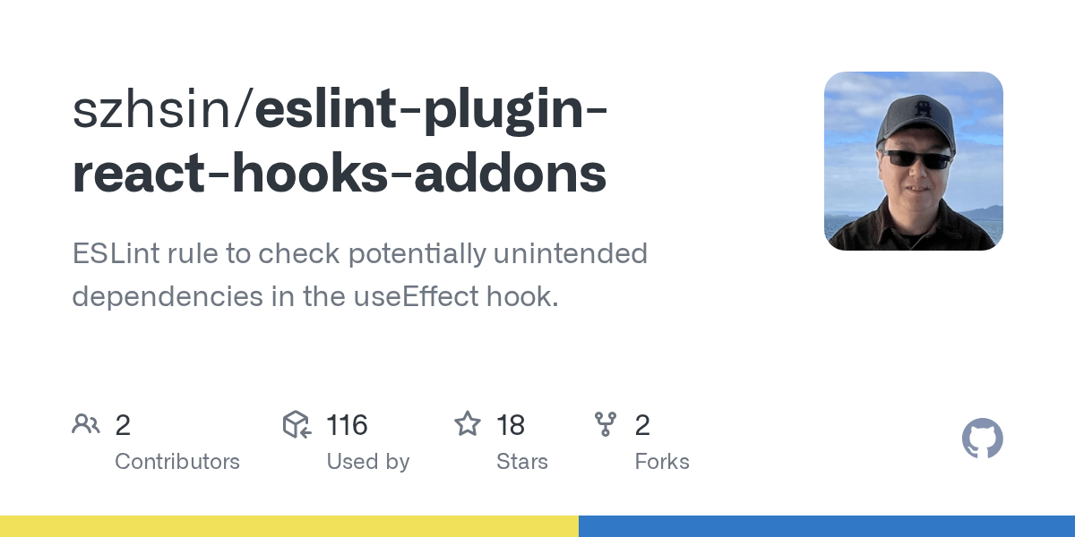 eslintpluginreacthooksaddons/README.md at master · szhsin/eslint