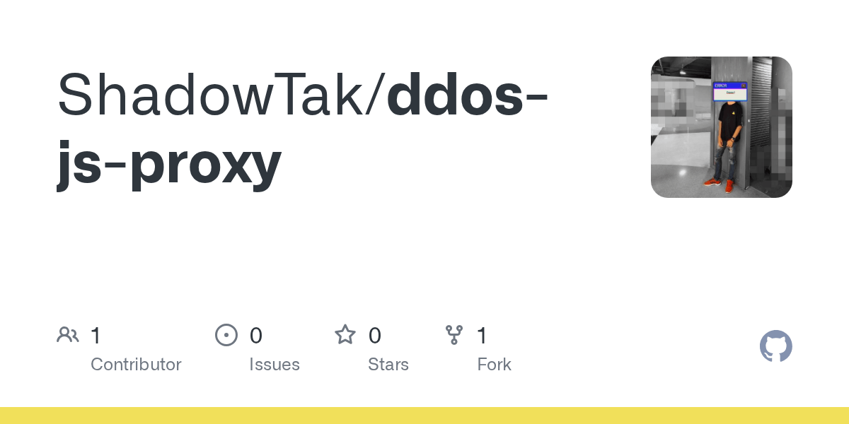 GitHub ShadowTak/ddosjsproxy