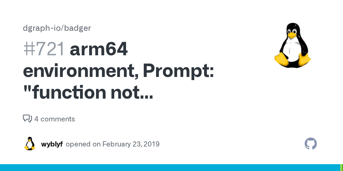 arm64 environment, Prompt "function not implemented, Unable to mmap