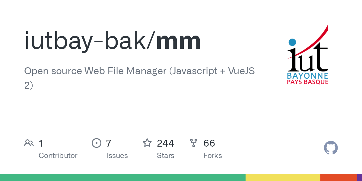 GitHub iutbay/mm Open source  File Manager (Javascript + VueJS 2)