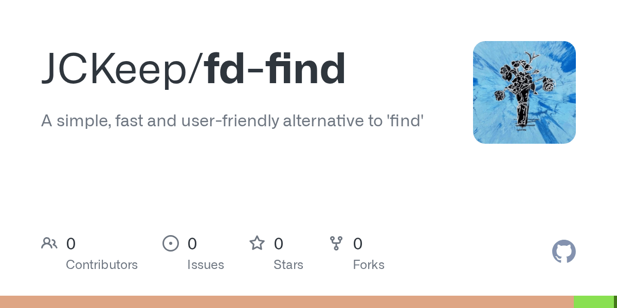 GitHub JCKeep/fdfind A simple, fast and userfriendly alternative to 'find'