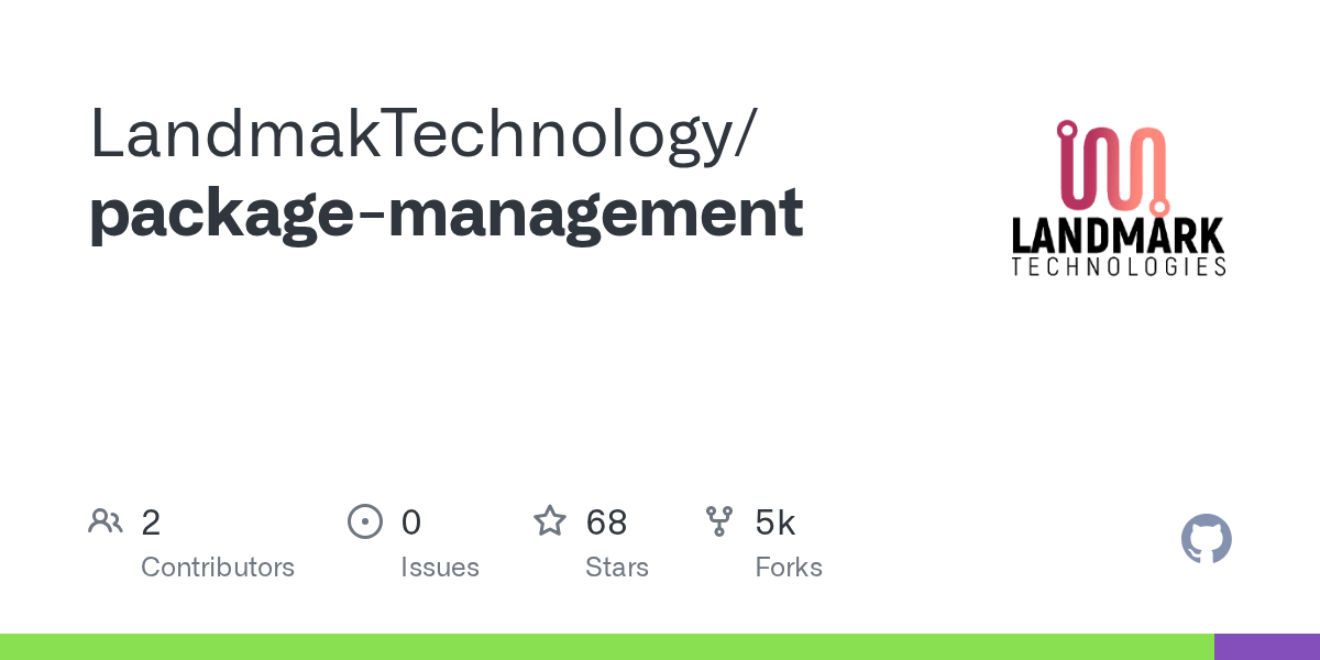 packagemanagement/ReadMe.md at master · LandmakTechnology/package
