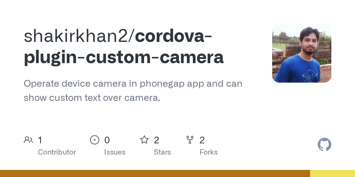 GitHub shakirkhan2/cordovaplugincustomcamera Operate device